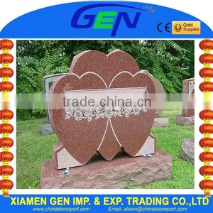 Red Heart Granite Memorial Tombstone Monuments thumbnail-1