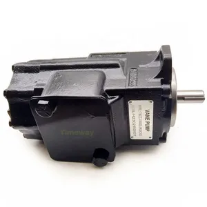 T6CC Industrial Hydraulic Vane Oil Pump T6CC-010003-1R00C100 Fixed Displacement Double Vane Pump With Keyed Shaft T6 Rotation:CW thumbnail-5