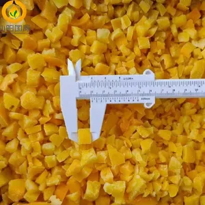 Sinocharm Brc-a Approved 5-7mm IQF Sliced Frozen Yellow Pepper Strip thumbnail-2