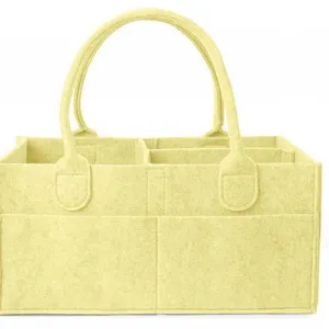 Felt Baby Diaper Caddy Organizer With Multi Pockets thumbnail-3