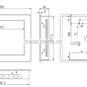 Window Operation System Lcd 10.4" Industrial Flat Panel Monitor thumbnail-2