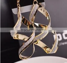 Beautiful Earring Designs For Women Personalized Design Long Spiral Shaped Cute Girl Fashion Earrings thumbnail-4