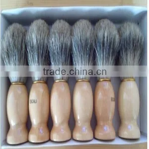 High-quality Barber Wooden Hand Pure Badger Shaving Brush With Custom Logo thumbnail-2
