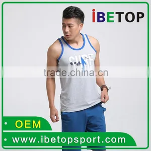 OEM Service Customize Wholesales Cheap Price Sport Vest Singlet thumbnail-6