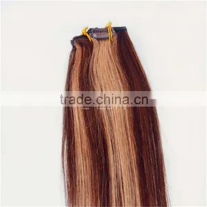 WJ008 220grams Remy Clip in Hair Extension 100% Human Clip in Double Weft Marley Braid Hair Extension Supplier's Choice thumbnail-4