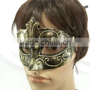 Masquerade Halloween Party Wholesale Hard Plastic Colorful Venice Crack Mask for Women Drawing Colorful Mask thumbnail-5