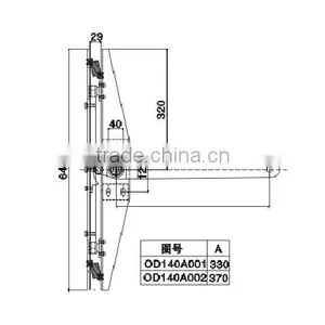 Elevators Parts 440B Door Vane for Freight Elevator thumbnail-2