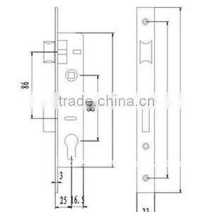 Flat Wood Door Lock thumbnail-2