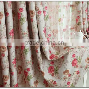 Countryside Style Garden Floral Fabric Curtain With Exquisite Jacquard thumbnail-5