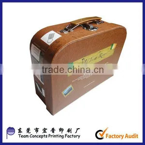 Custom Paper Tooling Box Suitcase Box With Lock and Handle thumbnail-1