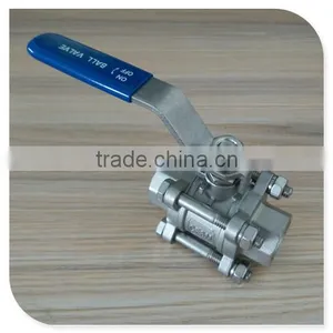 Stainless Steel Manual/Full Port/3Piece Ball Valve Fitting Class 1000 thumbnail-1