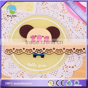 10cm Colorful Market Gifts Round Transparent Rubber Silicone Beer Holder Coaster thumbnail-1