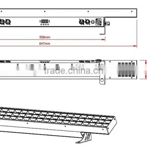 High Quality 72x3W Dmx White Led Wall Washer Light thumbnail-5