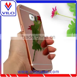 2015 Hot Selling Luxury Golden Mirror Aluminum Metal Case For Samsung S6 thumbnail-2
