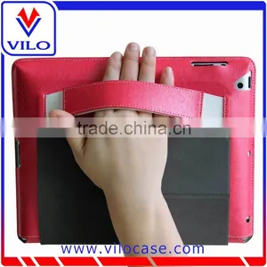 Multi-Functions Shockproof Hand Holder Leather Tablet Case for IPad Air 2 thumbnail-1