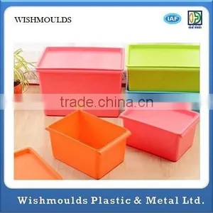 Customied Colorful Plastic Storage Box/Bin From Guangdong China Injection Mould Maker thumbnail-1