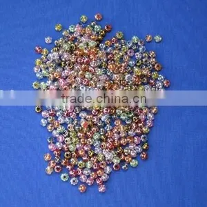 Plastic Metal Finished Beads thumbnail-1