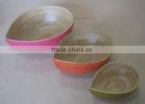 Coiled Bamboo Bowl thumbnail-1