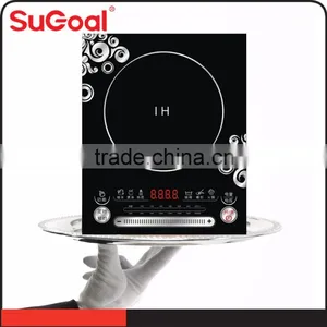 2016 Home Appliance 2000W Copper Coil Black Glass Crystal Electric Induction Stove thumbnail-3