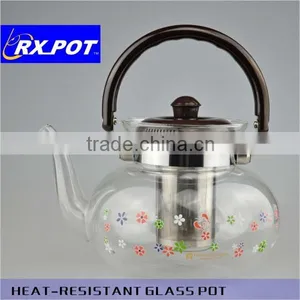 High Quality Tea Pot,new Design Pyrex Glass Tea Pot 1300J/1600J/2200J thumbnail-5