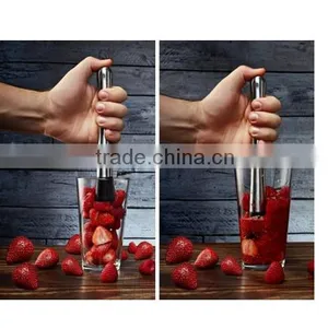 Stainless Steel Cocktail Muddler and Mixing Spoon Set thumbnail-2