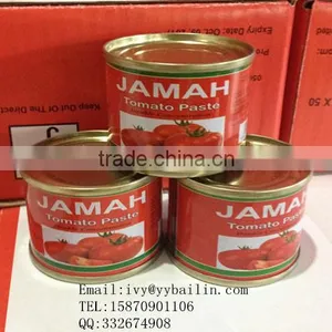 China Hot Sell Canned Tomato Paste 70g*100tins,food Tin Can Making Machine thumbnail-1
