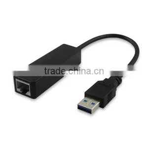USB 3.0 to RJ45 10/100/1000 Gigabit Ethernet LAN Network Adapter Black thumbnail-1