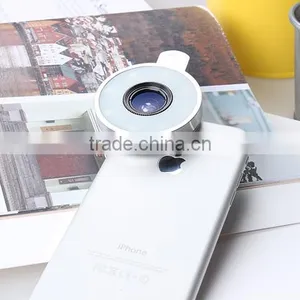 Angle Selfie Lens With LED Flash Fill-in Light for IPhone Samsung LG Mobile Phone Purple thumbnail-2
