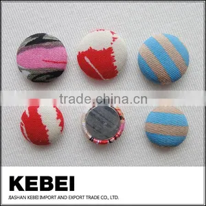 Fabric Covered Button, Coloured Garment Button thumbnail-1