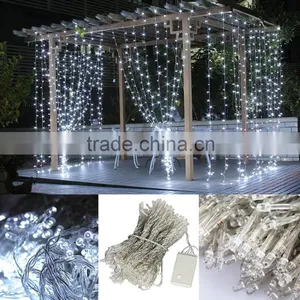 300L CE ROHS Certificated LED Curtain Light for Wedding /party /christmas Decorations thumbnail-1