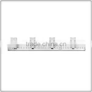 UL CUL Listed Painted Silver 4 Heads Bathroom Vanity Lamps For Hotel With Glass Shades W90012 thumbnail-1