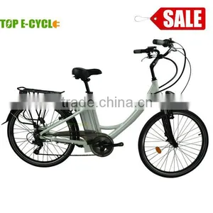 China Manufacturer 36v 250w City 26inch Lady Fashion Electrical Bike Cycling Electric Bicycle thumbnail-1