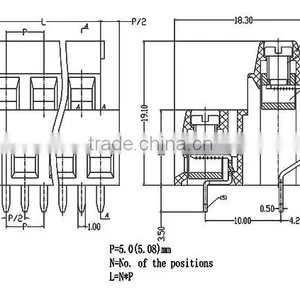 UTL High Demand Import Products Euro PCB Screw Terminal Pin Block Connector 5mm 5.08mm 300V/15A thumbnail-4