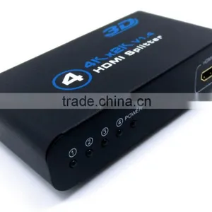1x4 HD MI 2.0 Splitter 4K 1080P 4 Port H DMI Splitter 1 in 4 0ut Audio Video Converter Support HDCP 3D With 5V Power Adpter thumbnail-3