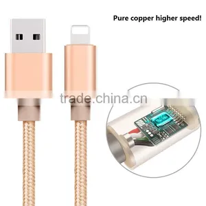 Nylon Braided High Speed Usb Data Cable for Iphone 8Pin Usb Cable thumbnail-2