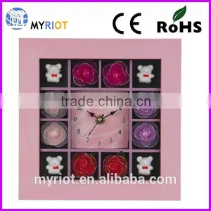 Plastic Square Wall Hanging 9 Inch Baby Gift Clock thumbnail-5
