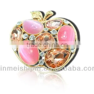 Latest Popular Apple Bulk Rhinestone Brooches thumbnail-1