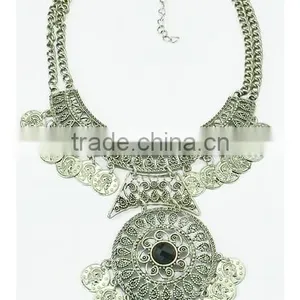 2016 Gypsy Coin Tassel Collar Bohemian Vintage Exaggerate Necklace thumbnail-6