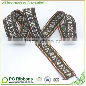 7/8" (22mm) French Paisley Jacquard Ribbon thumbnail-1