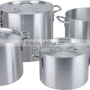 4pcs Aluminum Stock Pot Kitchen Item Aluminum Cookware Set for Sale thumbnail-1