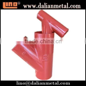 EN877 Forged Cast Iron Y Tee Pipe Fitting thumbnail-1