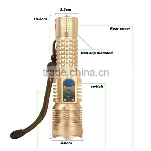 Y28 Super Power 1000Lumens New Style Usb Flashlight Head Attack for Security thumbnail-2