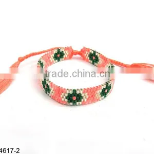 Bohemian Tassel Small Beaded Bracelet thumbnail-3