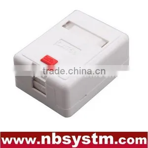 1 Port Surface Box With 1 Pcs Keystone Jack or Without thumbnail-1