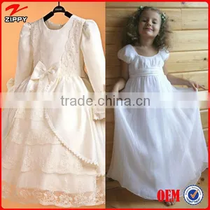 2015 Flower Girl Dress New Design & Wholesale Cheap Girl Party Dress & Ankle Length Chiffon Flower Girl Dress Girls Party Dress thumbnail-1
