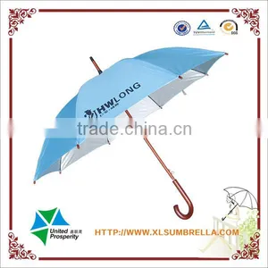 Good Quality Auto Open Wooden Shaft Umbrella thumbnail-4