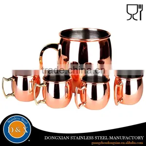 Hot Promotion Low Price Stainless Steel Copper Mugs Set thumbnail-6
