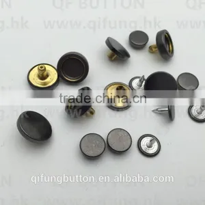 West Germany Gunmetal Color Metal Snap Button thumbnail-1