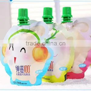 High Quality Plastic Juice Food Liquid Drink Pouch With Spout Bag thumbnail-3