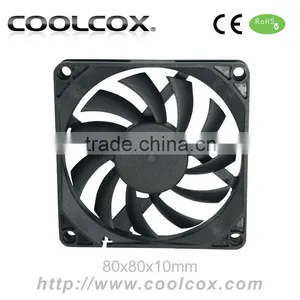 80x80x10mm,8010,DC 5V or 12V or 24V Small Axial Fan,PC Case Cooling Fan,Sleeve or Ball Bearing,Exhaust Fan thumbnail-1